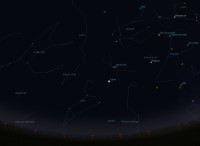 Planet Jupiter am Abendhimmel Planet Jupiter am Abendhimmel